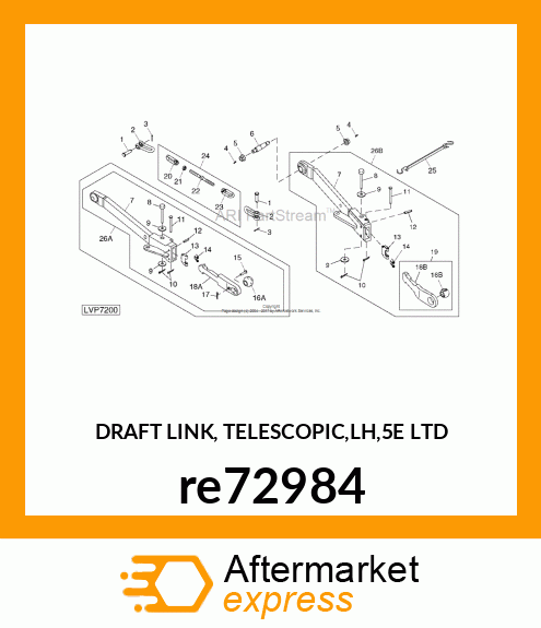 DRAFT LINK, TELESCOPIC,LH,5E LTD re72984