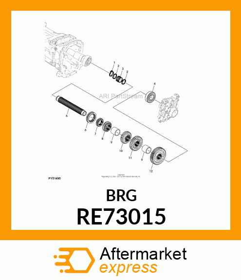 NEEDLE BEARING, ASSY RE73015