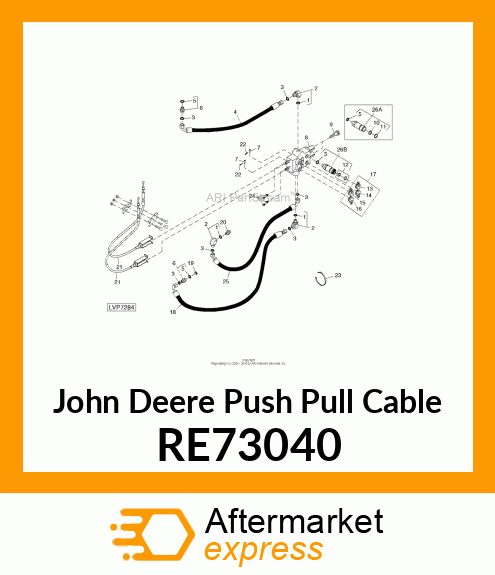 PUSH PULL CABLE, PUSH PULL CABLE, L RE73040