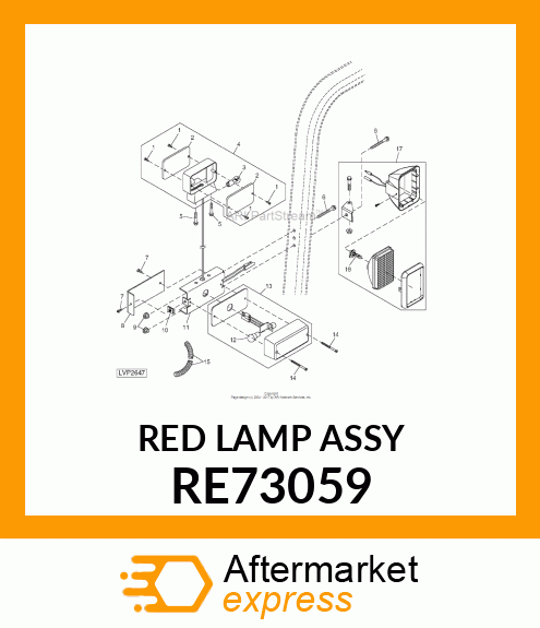 LAMP, TAIL RE73059