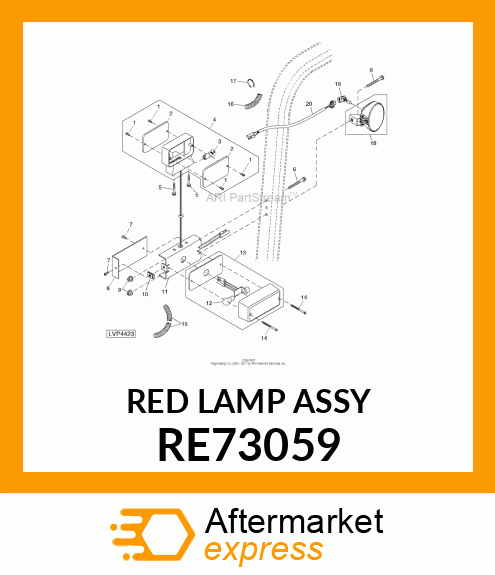 LAMP, TAIL RE73059