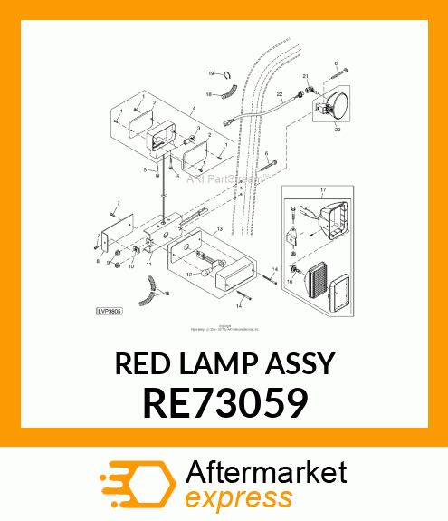 LAMP, TAIL RE73059