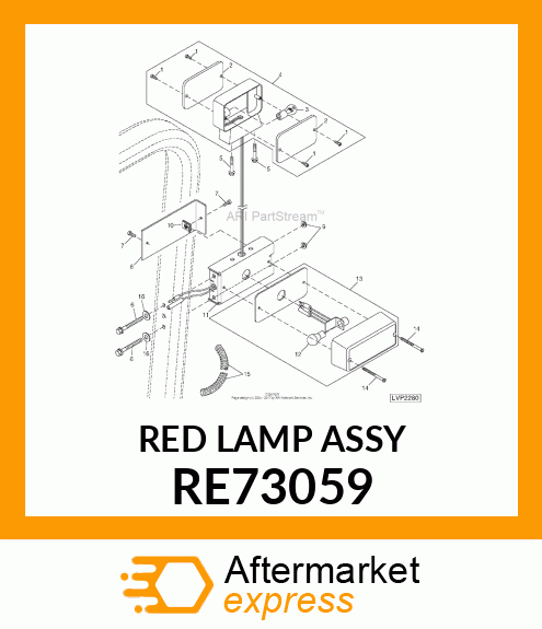 LAMP, TAIL RE73059