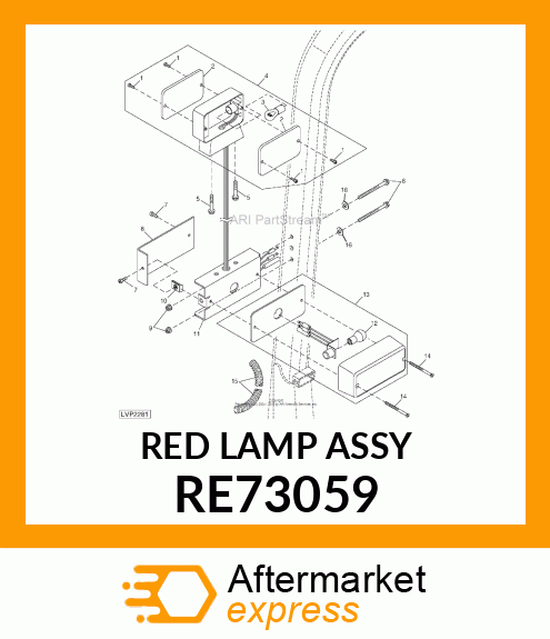 LAMP, TAIL RE73059