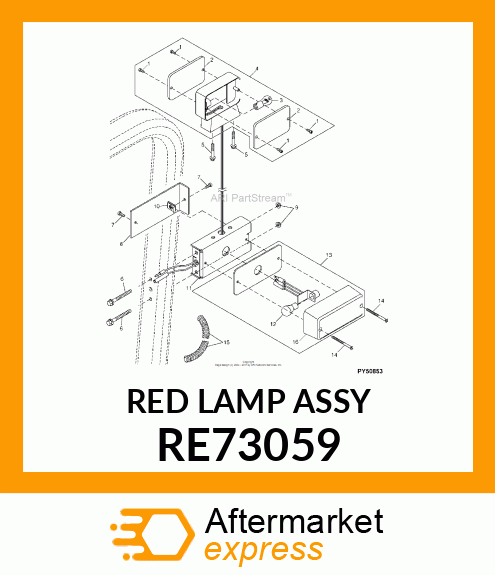 LAMP, TAIL RE73059