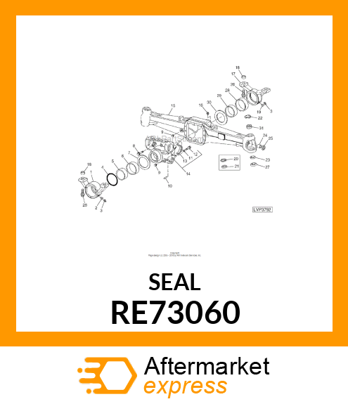 RING, SEAL, ASSEMBLY RE73060