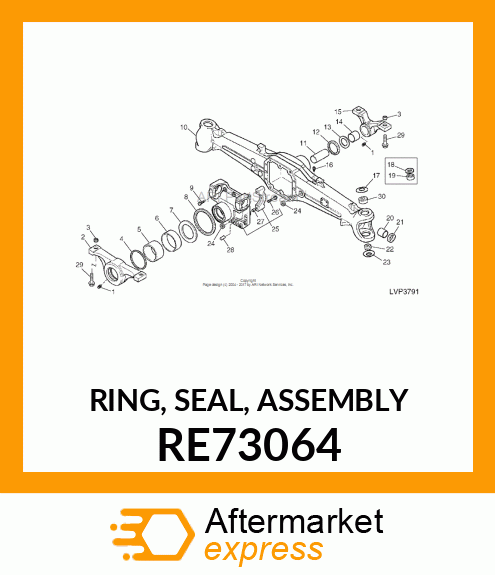 RING, SEAL, ASSEMBLY RE73064