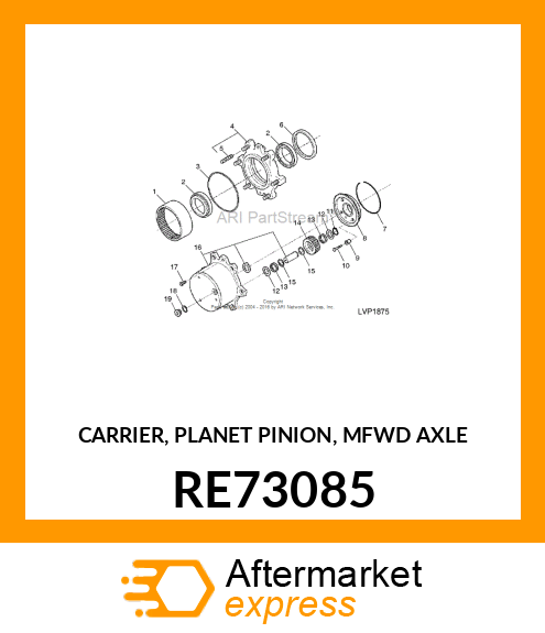 CARRIER, PLANET PINION, MFWD AXLE RE73085