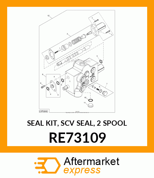 SEAL KIT, SCV SEAL, 2 SPOOL RE73109