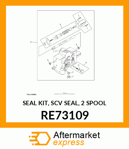 SEAL KIT, SCV SEAL, 2 SPOOL RE73109