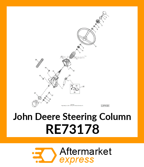 COLUMN,STEERING,ASSY. RE73178