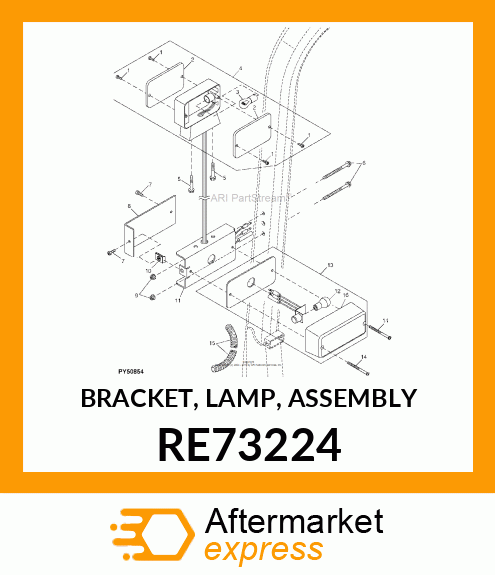 BRACKET, LAMP, ASSEMBLY RE73224