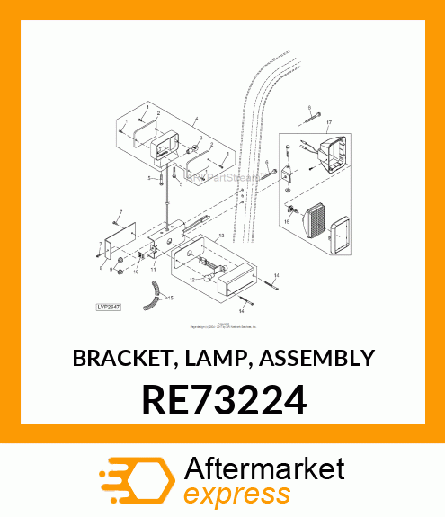 BRACKET, LAMP, ASSEMBLY RE73224