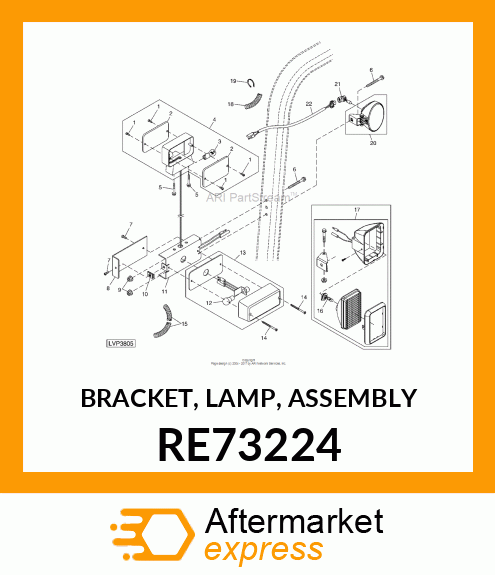 BRACKET, LAMP, ASSEMBLY RE73224