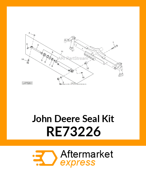 SEAL KIT, 2WD STEERING CYLINDER RE73226