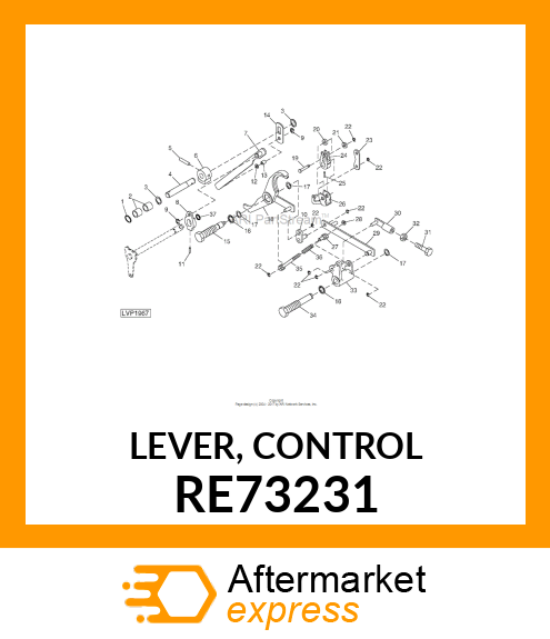 LEVER, CONTROL RE73231