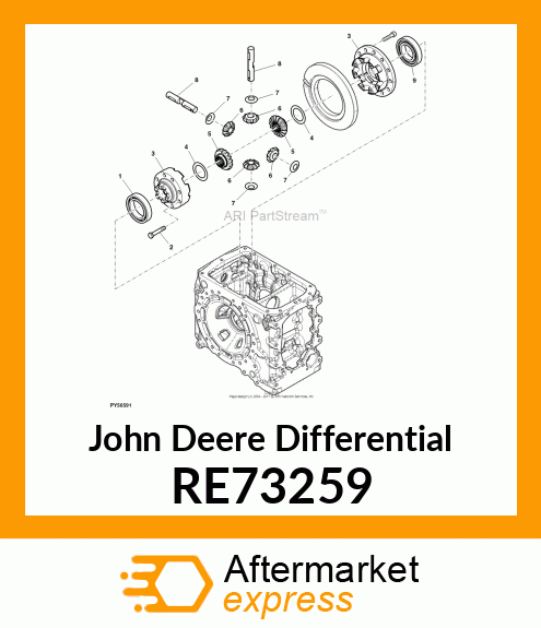 DIFFERENTIAL, HOUSING, ASSEMBLY RE73259