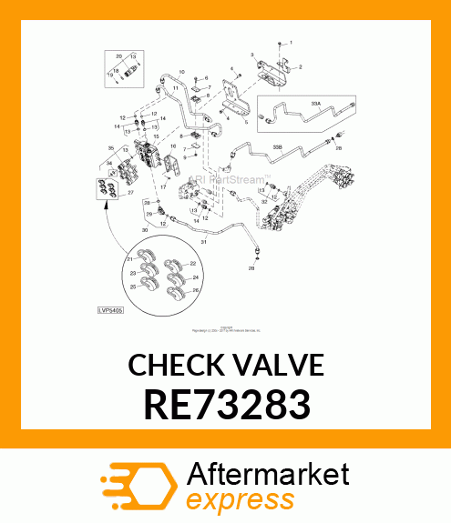 VALVE, CHECK, ASSEMBLY RE73283