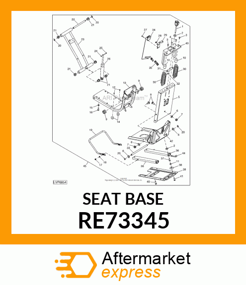 BASE,SEATBACK, ASSEMBLY RE73345