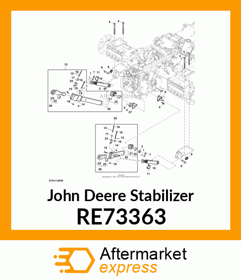 STABILIZER, DRAFTLINK,ASSEMBLY RE73363