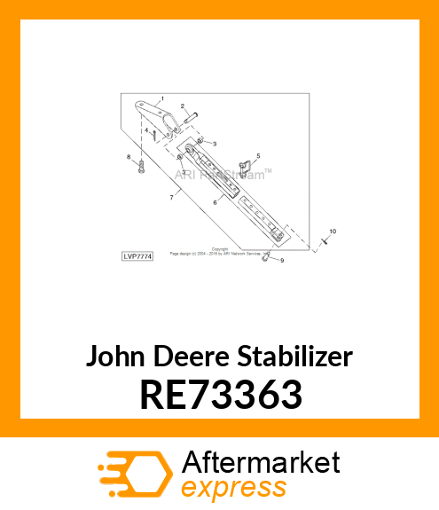 STABILIZER, DRAFTLINK,ASSEMBLY RE73363