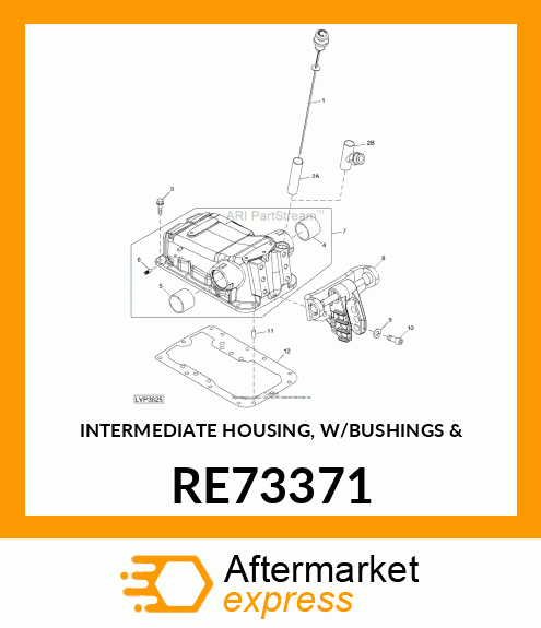 INTERMEDIATE HOUSING, W/BUSHINGS amp; RE73371