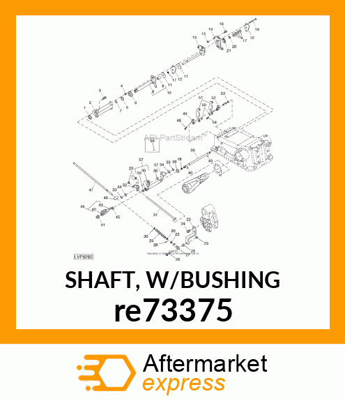 SHAFT, W/BUSHING re73375