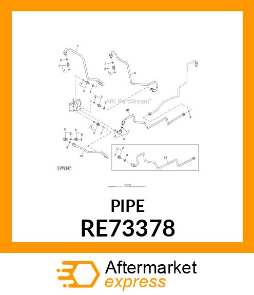 LINE, OIL, ASSEMBLY RE73378