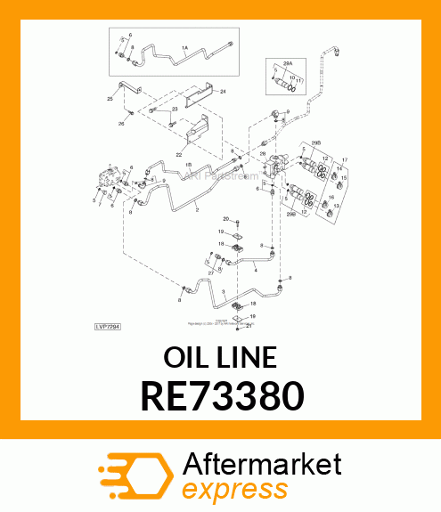 LINE, OIL, ASSEMBLY RE73380