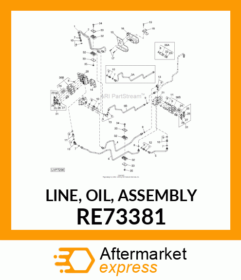 LINE, OIL, ASSEMBLY RE73381