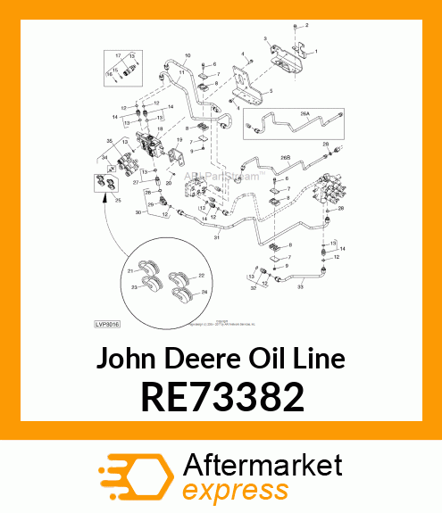 LINE, OIL, ASSEMBLY RE73382