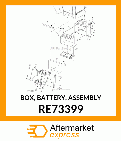 BOX, BATTERY, ASSEMBLY RE73399