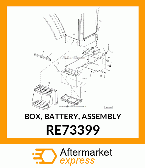 BOX, BATTERY, ASSEMBLY RE73399