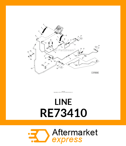 LINE, OIL, ASSEMBLY RE73410