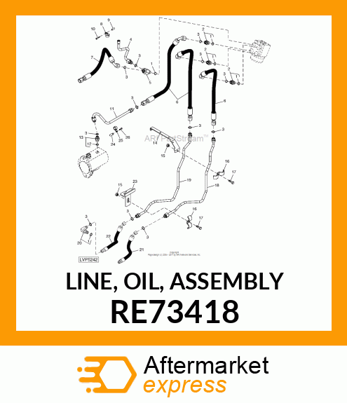 LINE, OIL, ASSEMBLY RE73418