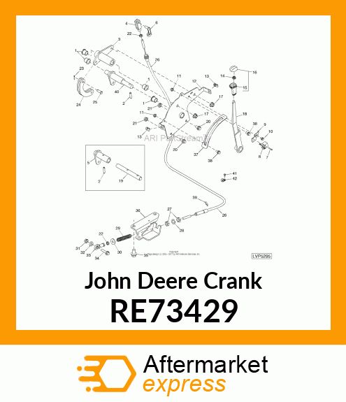 CRANK ASSY, PTO UPPER RE73429