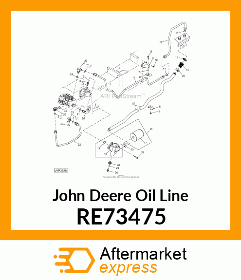 LINE, OIL, ASSEMBLY RE73475