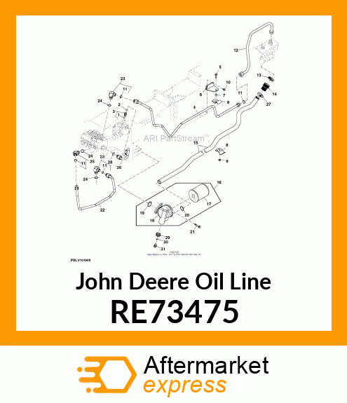 LINE, OIL, ASSEMBLY RE73475