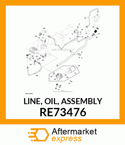 LINE, OIL, ASSEMBLY RE73476