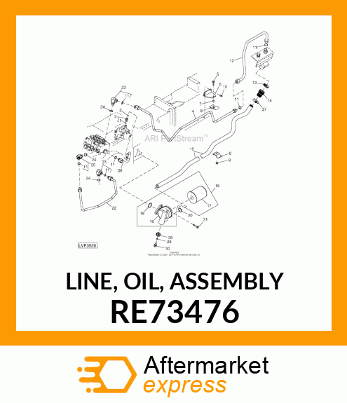 LINE, OIL, ASSEMBLY RE73476