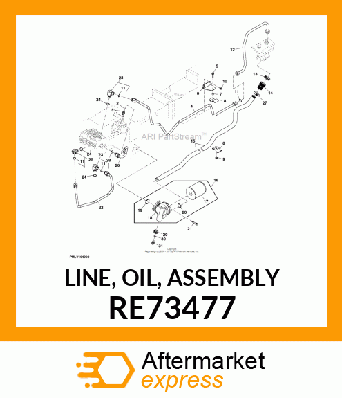 LINE, OIL, ASSEMBLY RE73477