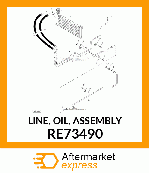 LINE, OIL, ASSEMBLY RE73490