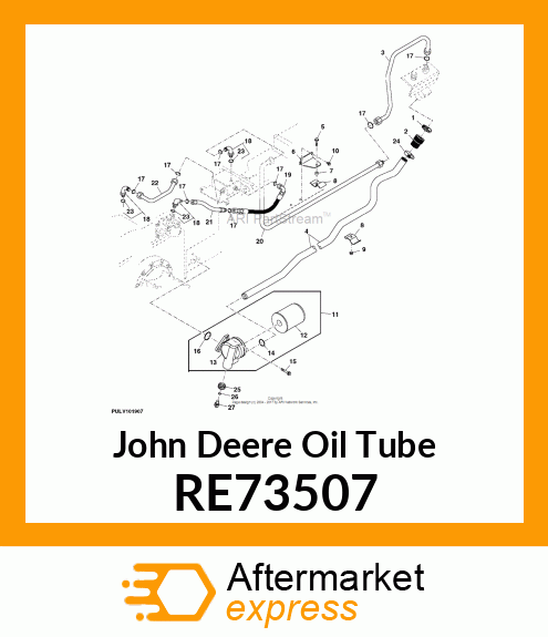 LINE, OIL/ HYD PUMP OUTLET RE73507