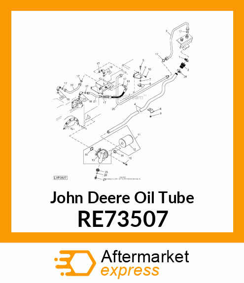 LINE, OIL/ HYD PUMP OUTLET RE73507