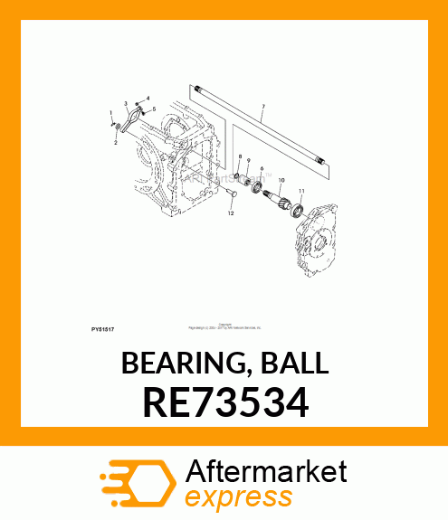 BEARING, BALL RE73534