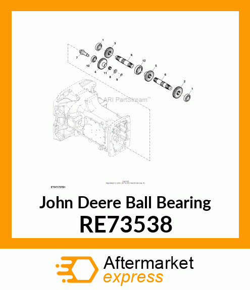 BALL BEARING, 6206 RE73538