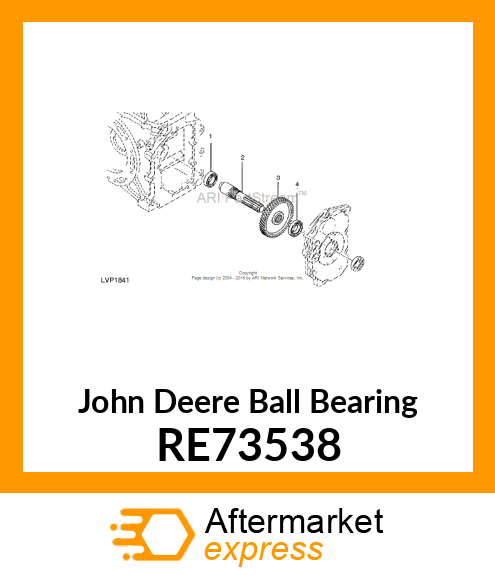 BALL BEARING, 6206 RE73538