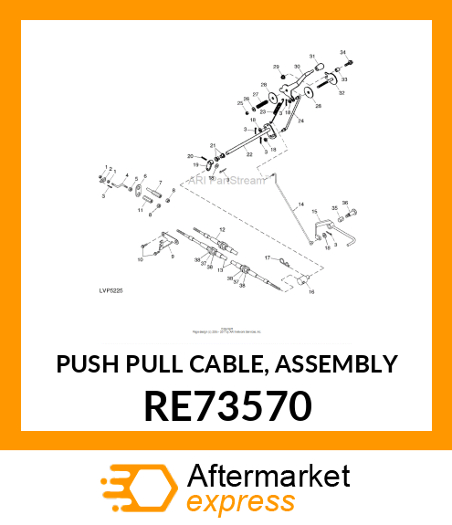 PUSH PULL CABLE, ASSEMBLY RE73570