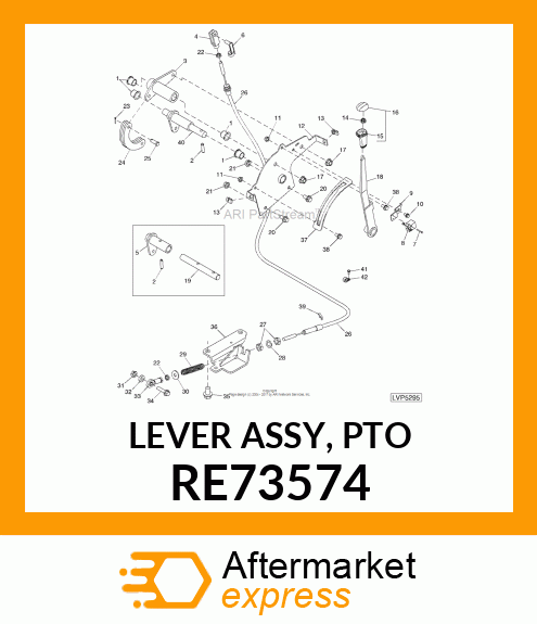 LEVER ASSY, PTO RE73574