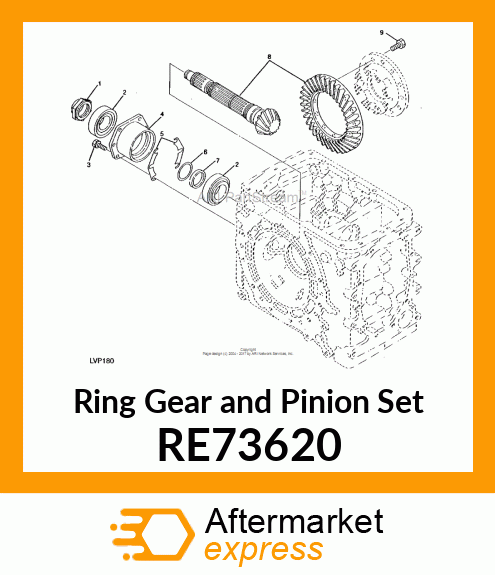 GEAR, GEAR, DDS/RING ASSEMBLY RE73620